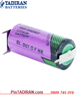 Tadiran SL-861; Pin nuôi nguồn Tadiran SL-861 lithium 3.6v 2/3AA 1600mAh (14.7mmx33.5mm)